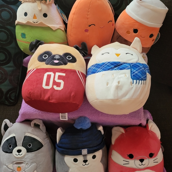 Full fall squad squishmallow set of 8 - Picture 1 of 9